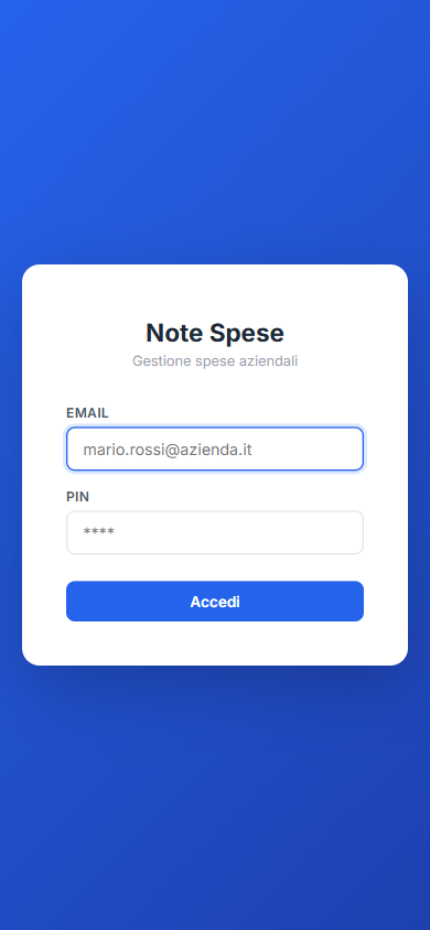Expense Tool - Login